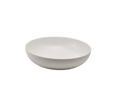 GenWare Melamine White Jute Buffet Bowl 35 x 7.5cm