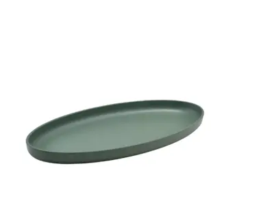 GenWare Melamine Green Jute Oval Dish 47.5 x 23.8 x 3.5cm