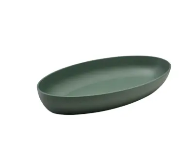GenWare Melamine Green Jute Deep Oval Dish 55 x 27.5 x 7.5cm