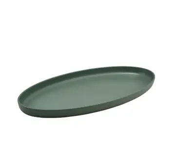 GenWare Melamine Green Jute Oval Dish 55 x 27.5 x 3.5cm