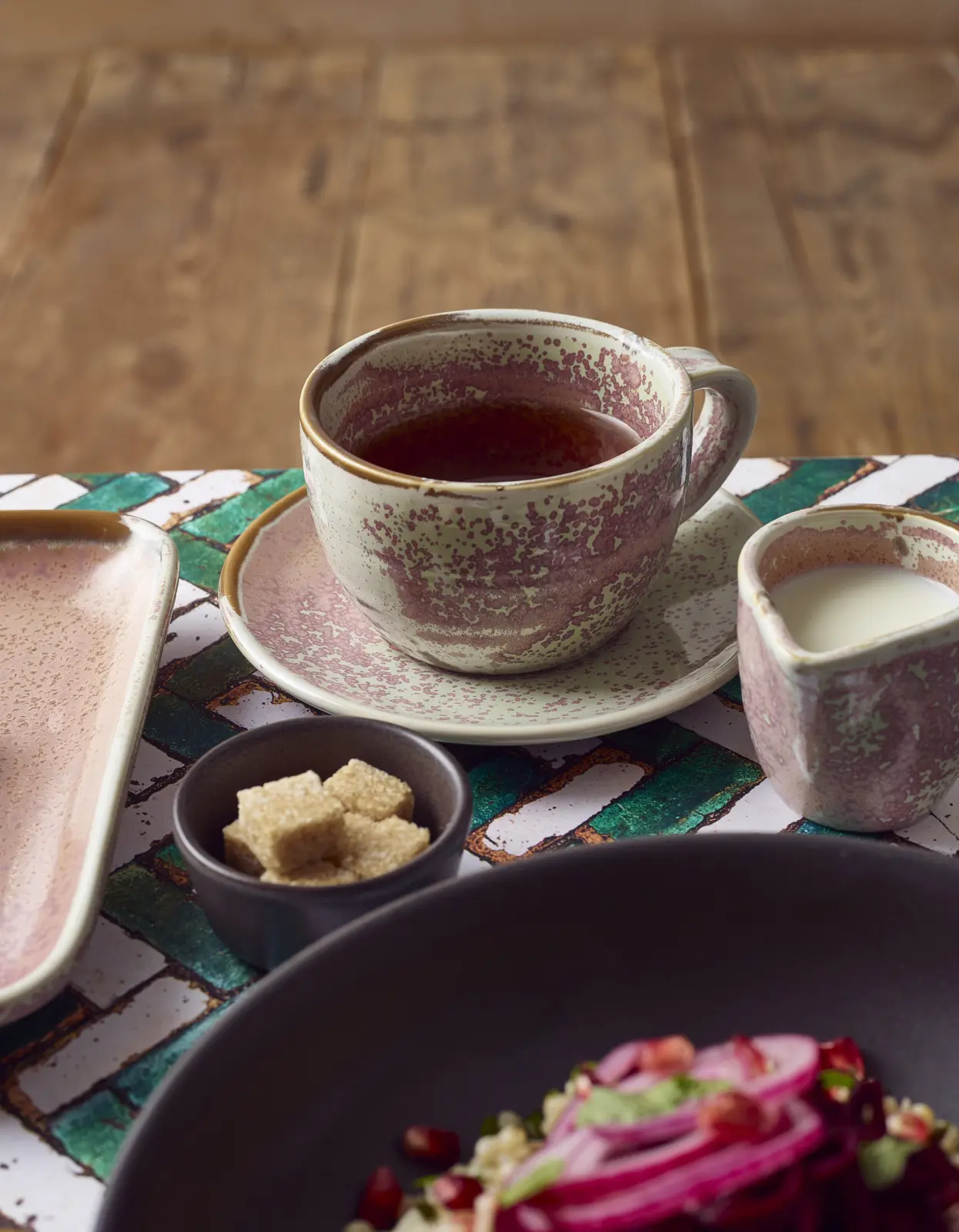 Terra Porcelain Rose Saucer 14.5cm - Image 2