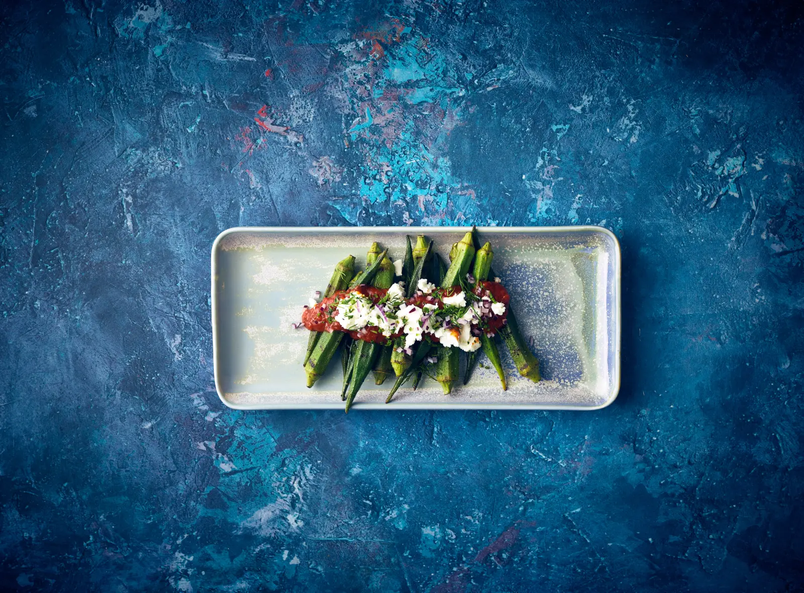 Terra Porcelain Seafoam Narrow Rectangular Platter 31 x 14cm - Image 4