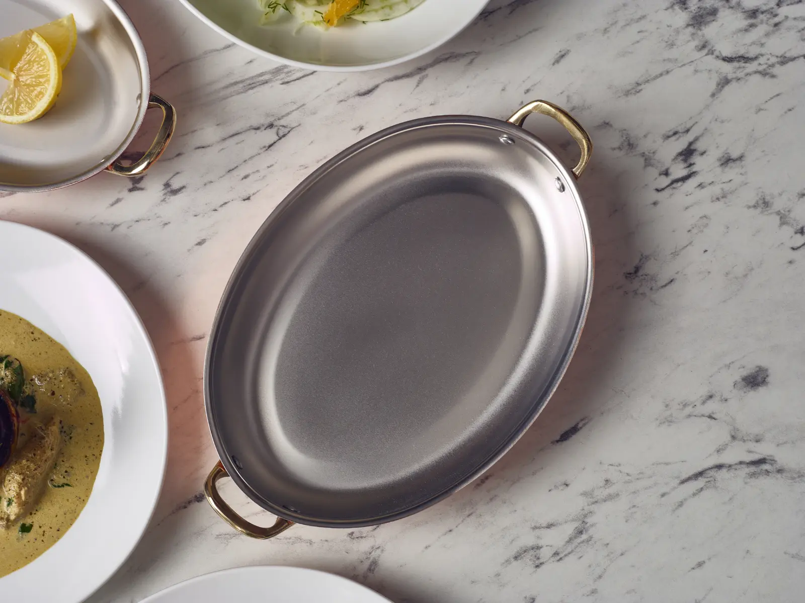 GenWare Copper Plated Oval Dish 24.5 x 17.5cm - Image 2