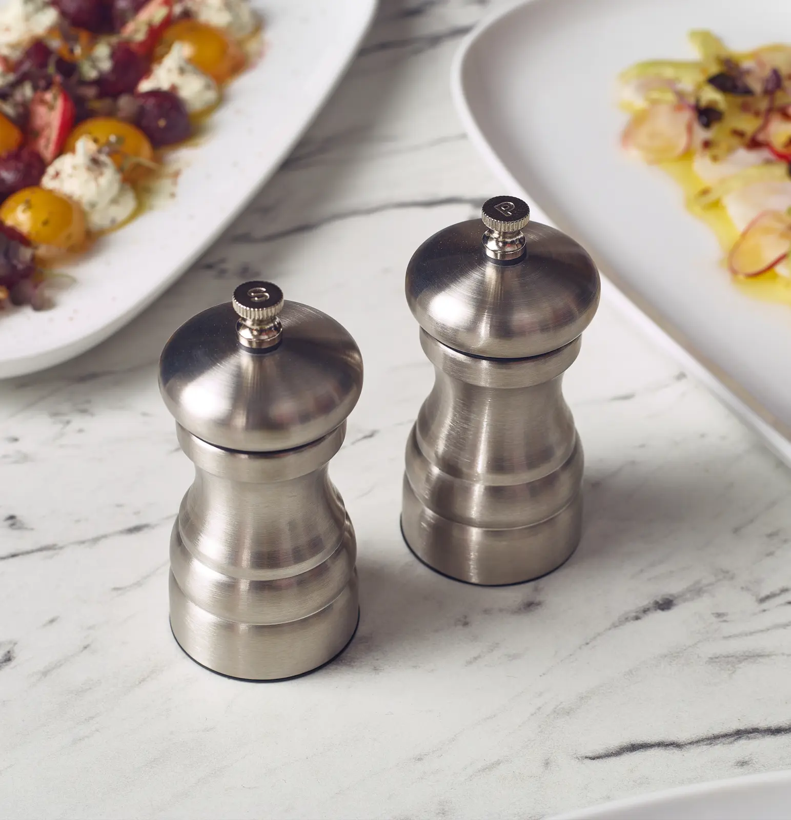Genware Stainless Steel Salt/ Pepper Grinder 10cm - Image 2