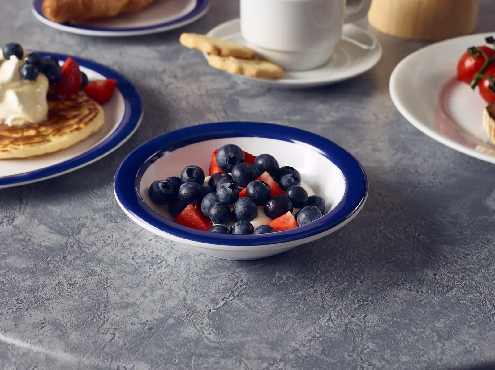 GenWare Melamine Blue Band Oatmeal Bowl 15.2cm/ 6" - Image 2