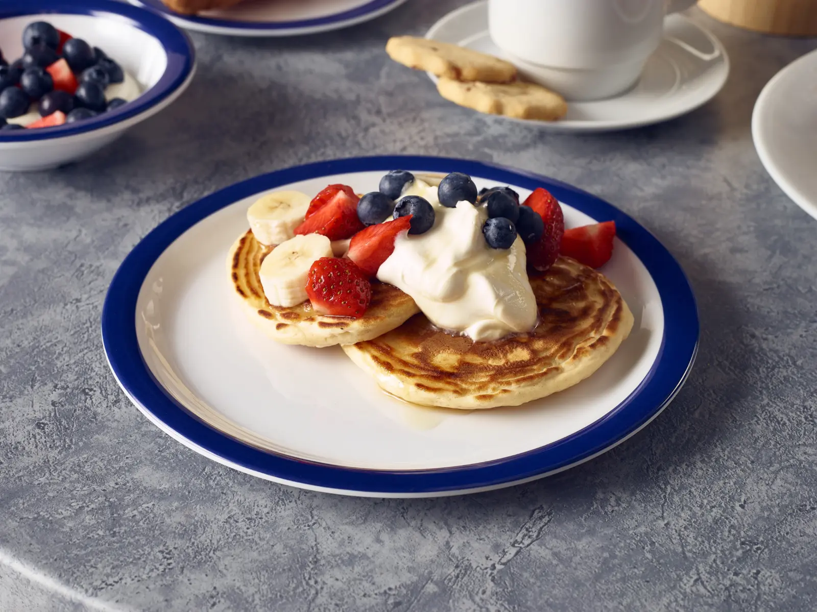 GenWare Melamine Blue Band Plate 22.5cm/ 9" - Image 2