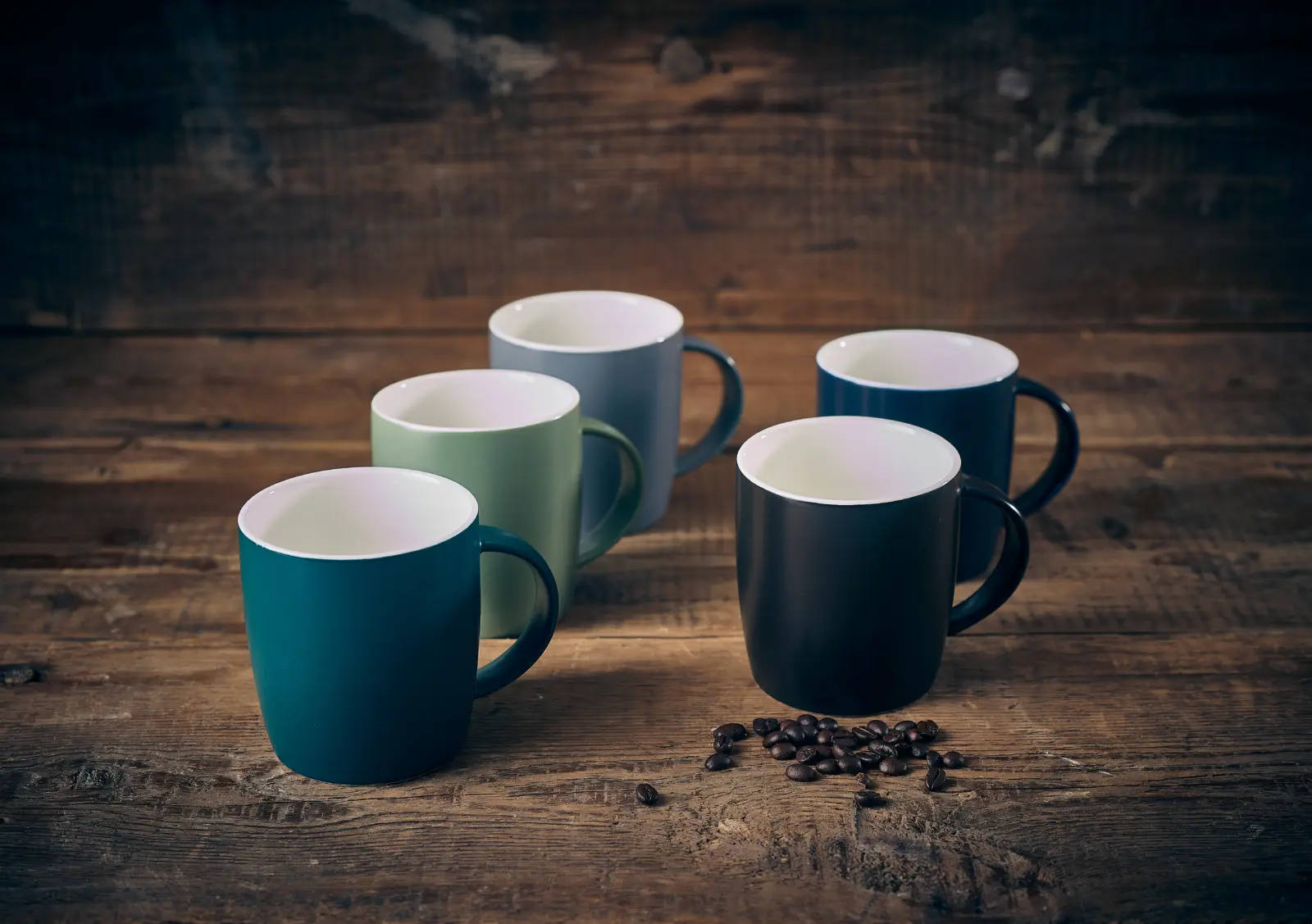 GenWare Porcelain Matt Blue Cosy Mug 35cl/ 12.3oz - Image 3