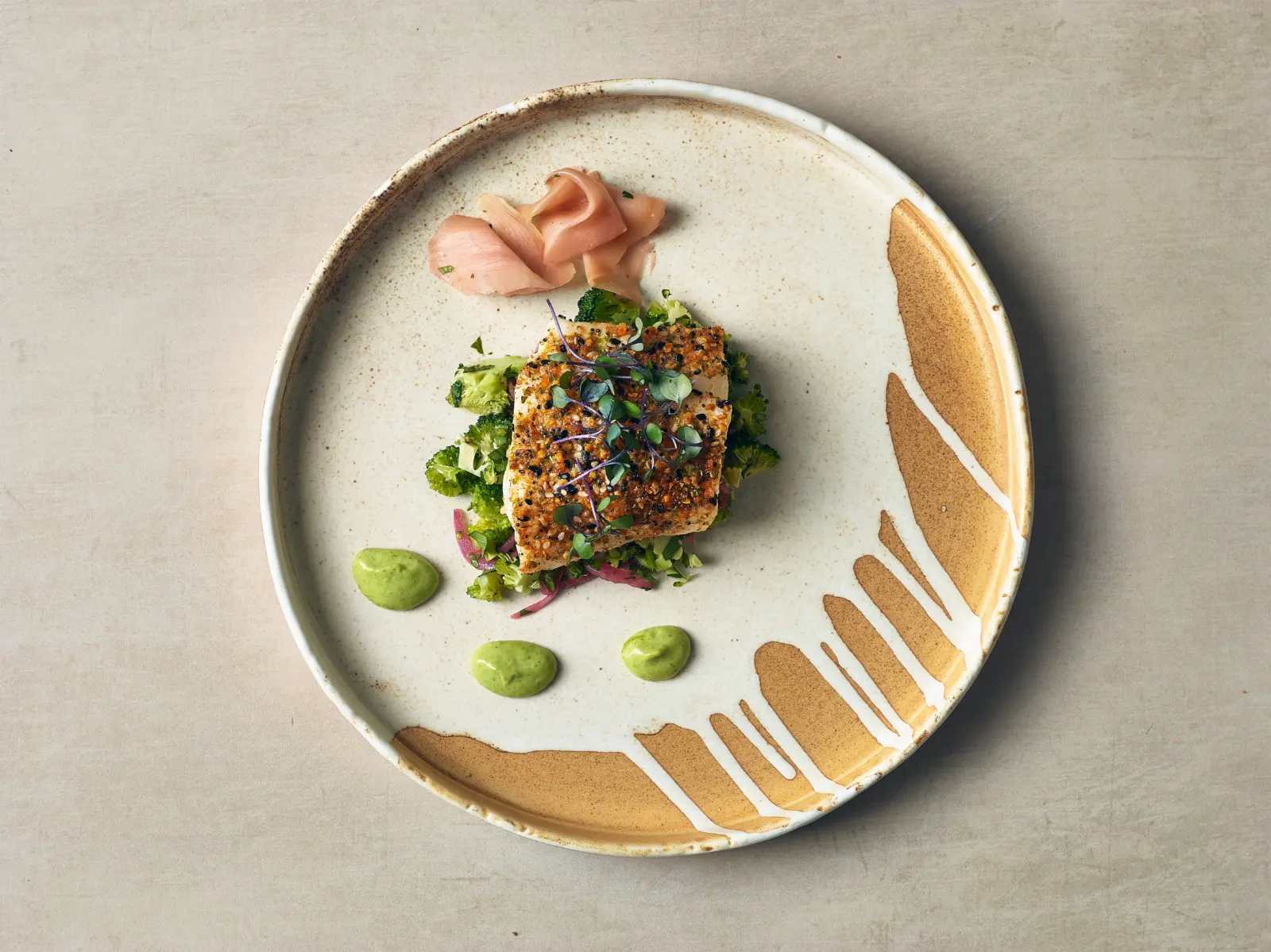 Roko Porcelain Sand Presentation Plate 26cm - Image 4