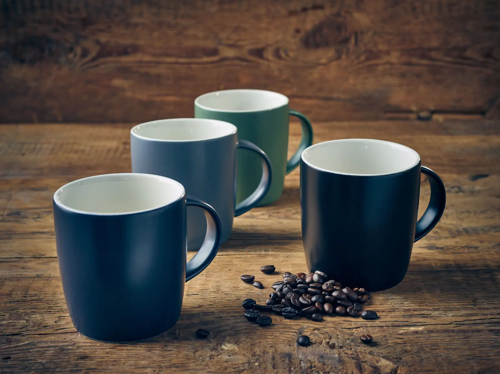 GenWare Porcelain Matt Blue Cosy Mug 35cl/ 12.3oz - Image 2