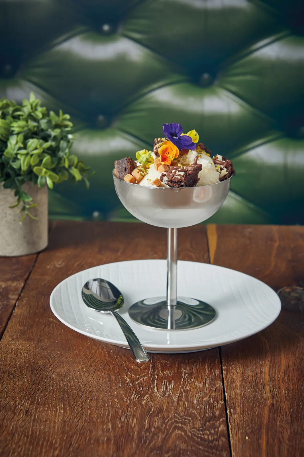 GenWare Stainless Steel Stemmed Sundae Cup 13cm - Image 2