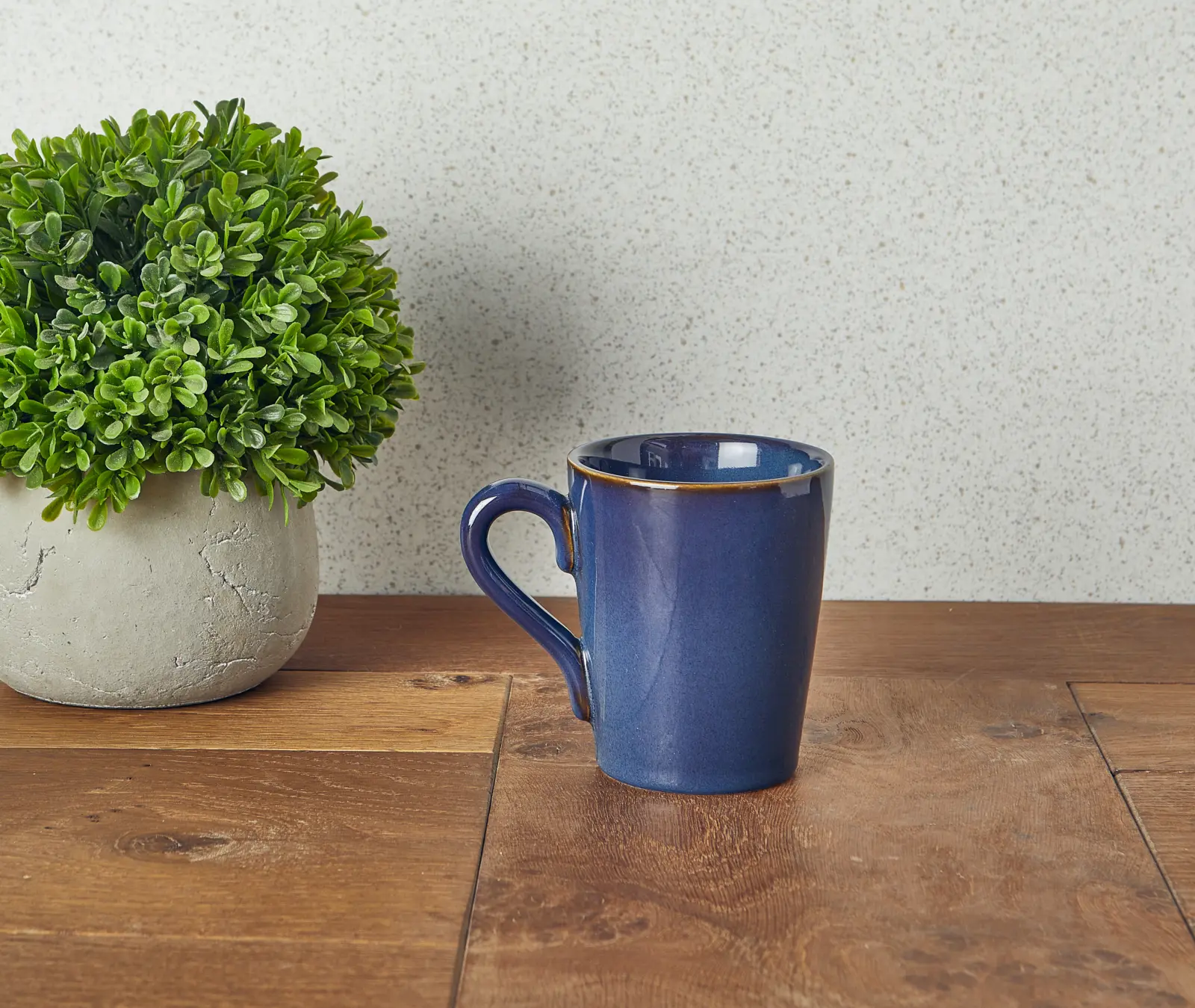 Rustic Stoneware Blue Mug 32cl/ 11.25oz - Image 2