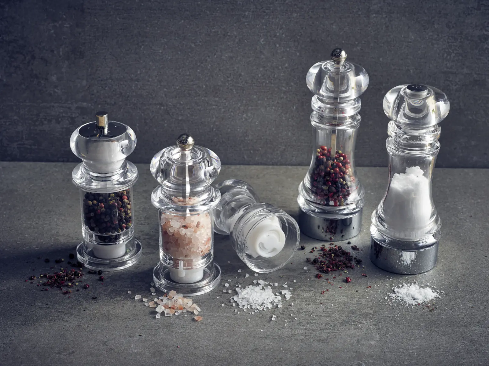 GenWare Clear Salt/ Pepper Grinder 14cm - Image 3