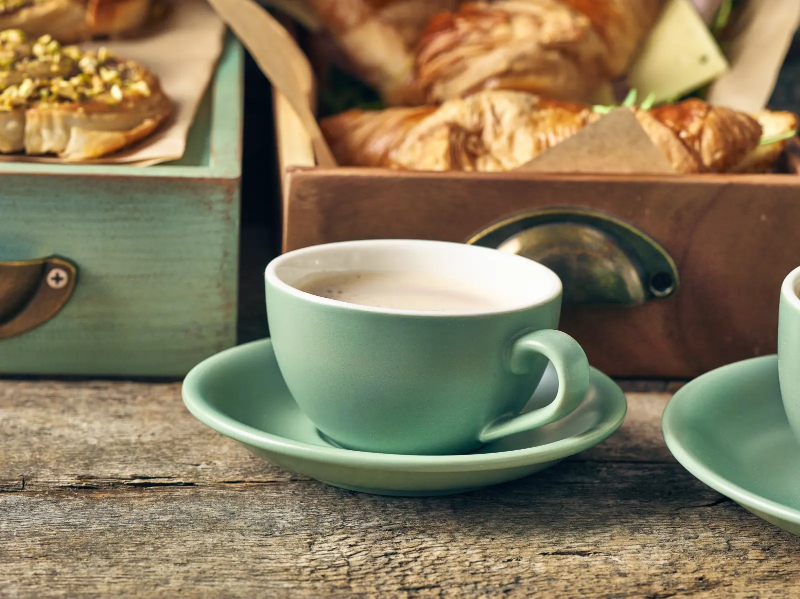 GenWare Porcelain Matt Sage Saucer 13.5cm/ 5.25" - Image 3