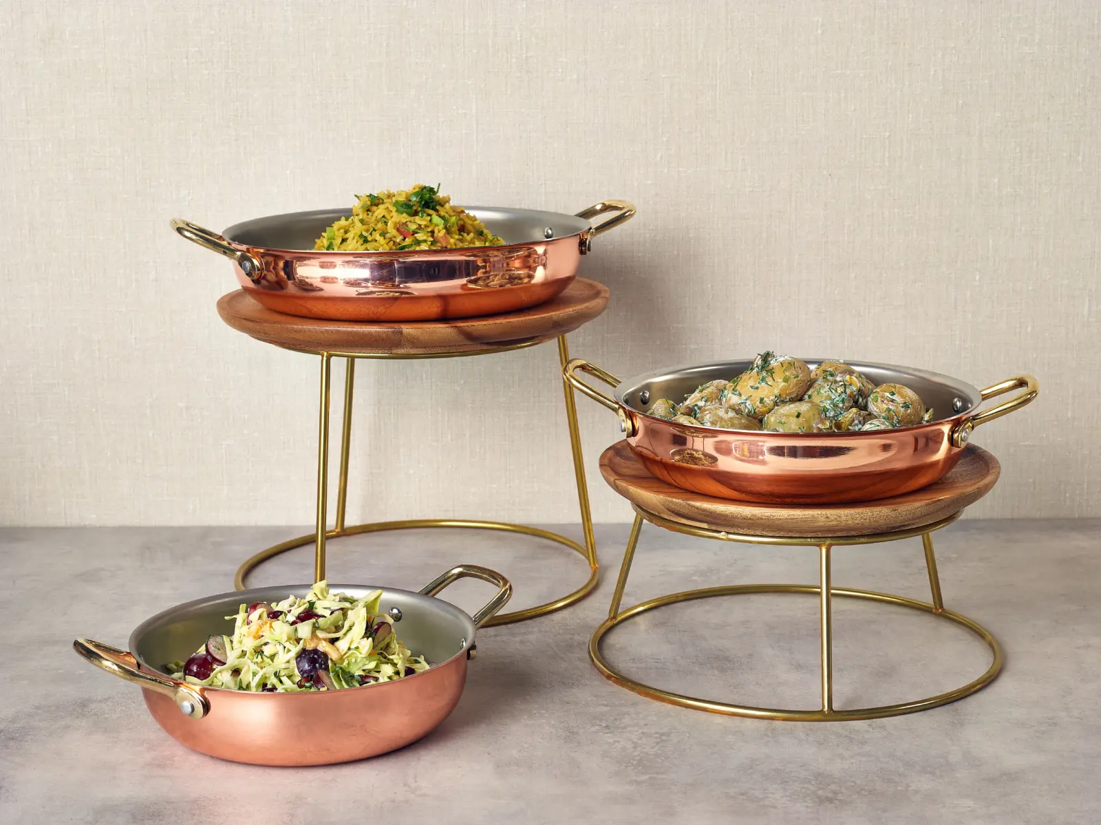 GenWare Gold Anti-Slip Round Buffet Riser 10cm - Image 2