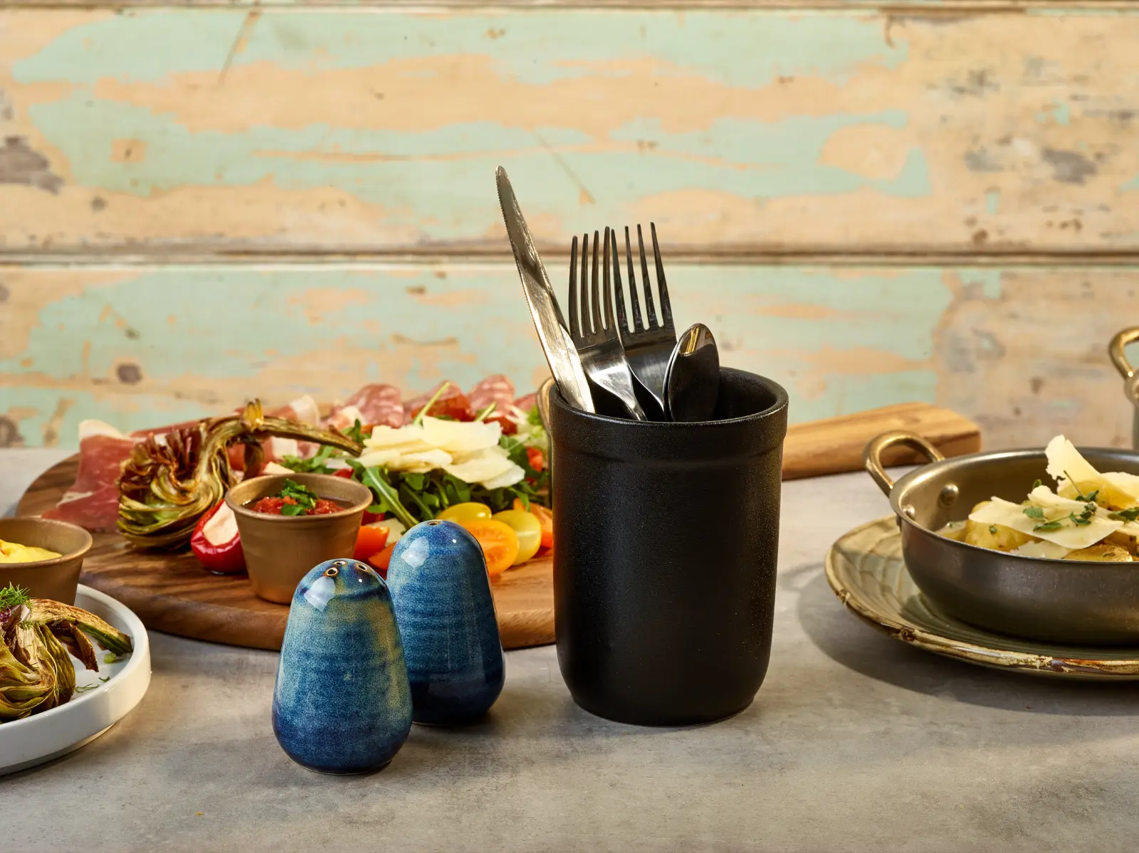 Forge Stoneware Cutlery Holder - Image 2