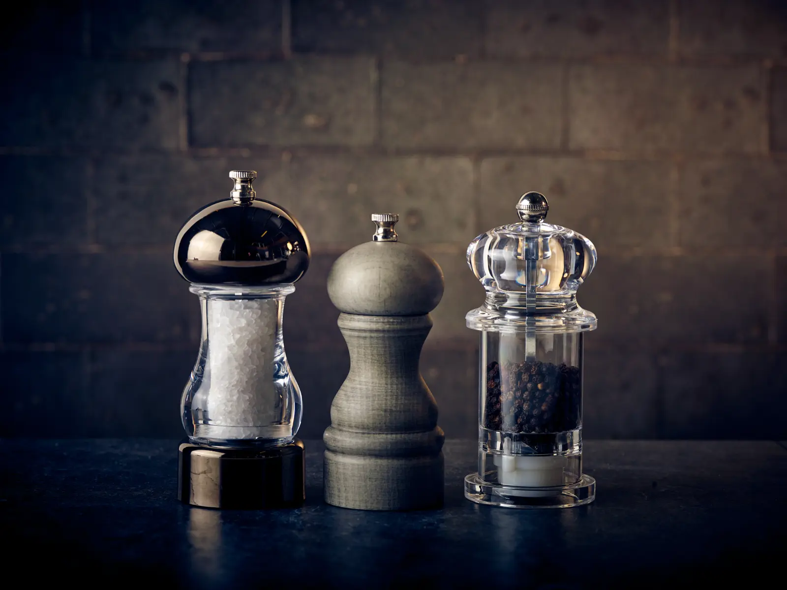 GenWare Clear Salt/ Pepper Grinder 10cm - Image 3