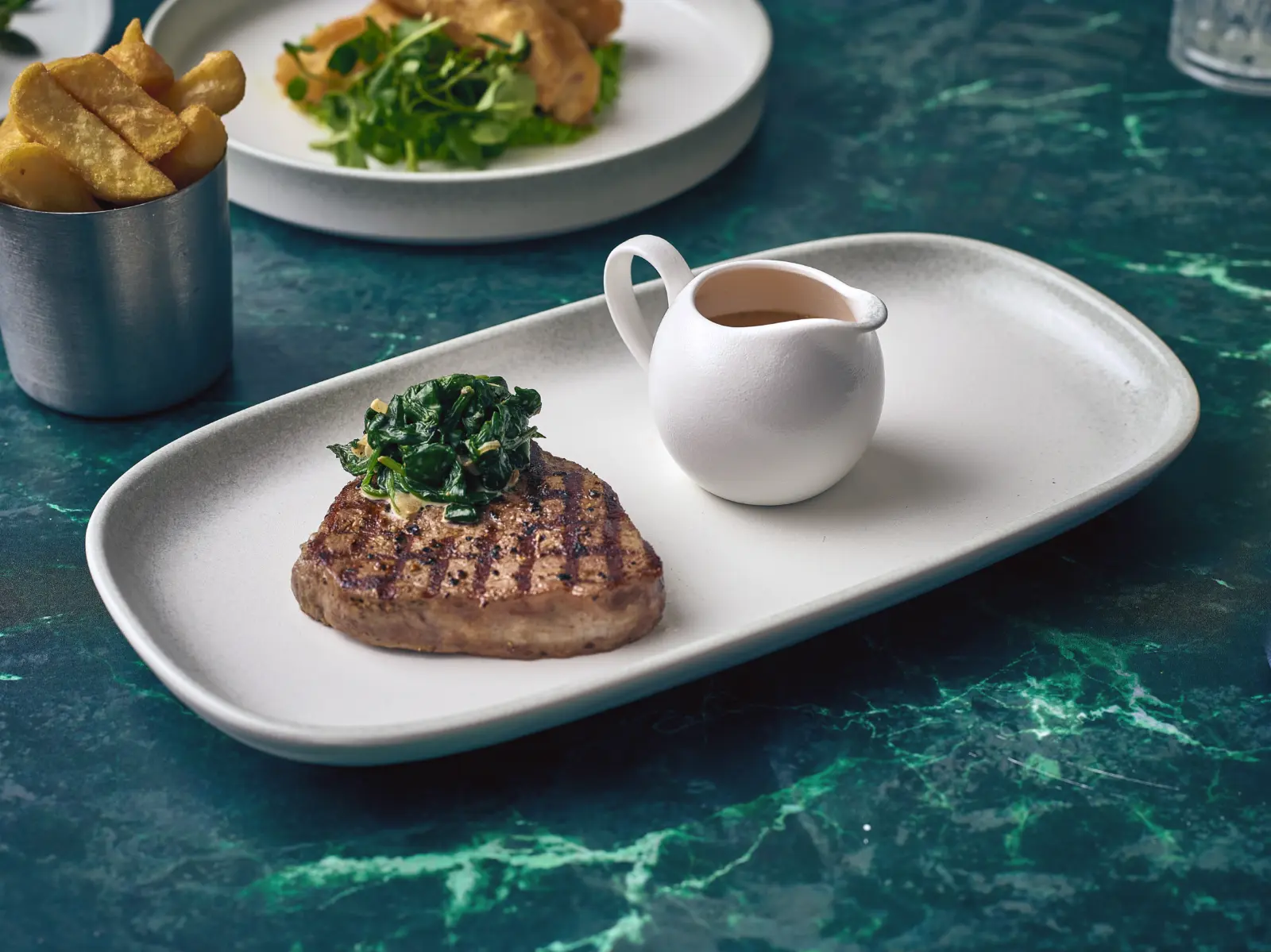 Sereno Porcelain Cirrus Rectangular Platter 35 x 18cm - Image 3