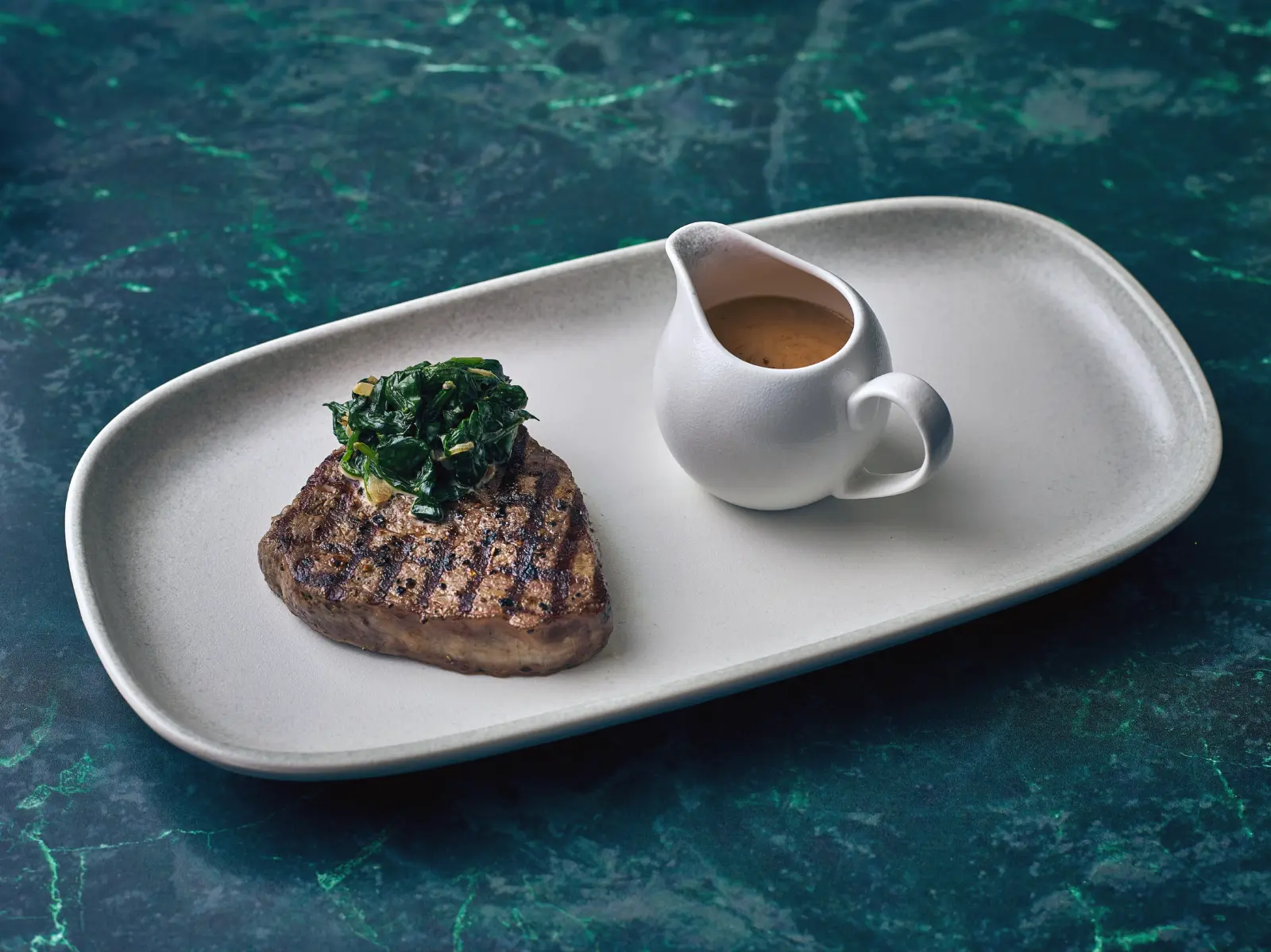 Sereno Porcelain Cirrus Rectangular Platter 35 x 18cm - Image 2