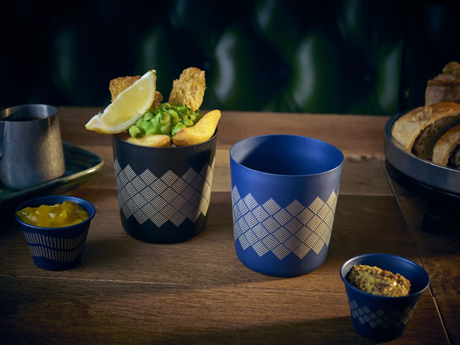GenWare Metallic Black Diamond Serving Cup 8.5 x 8.5cm - Image 2