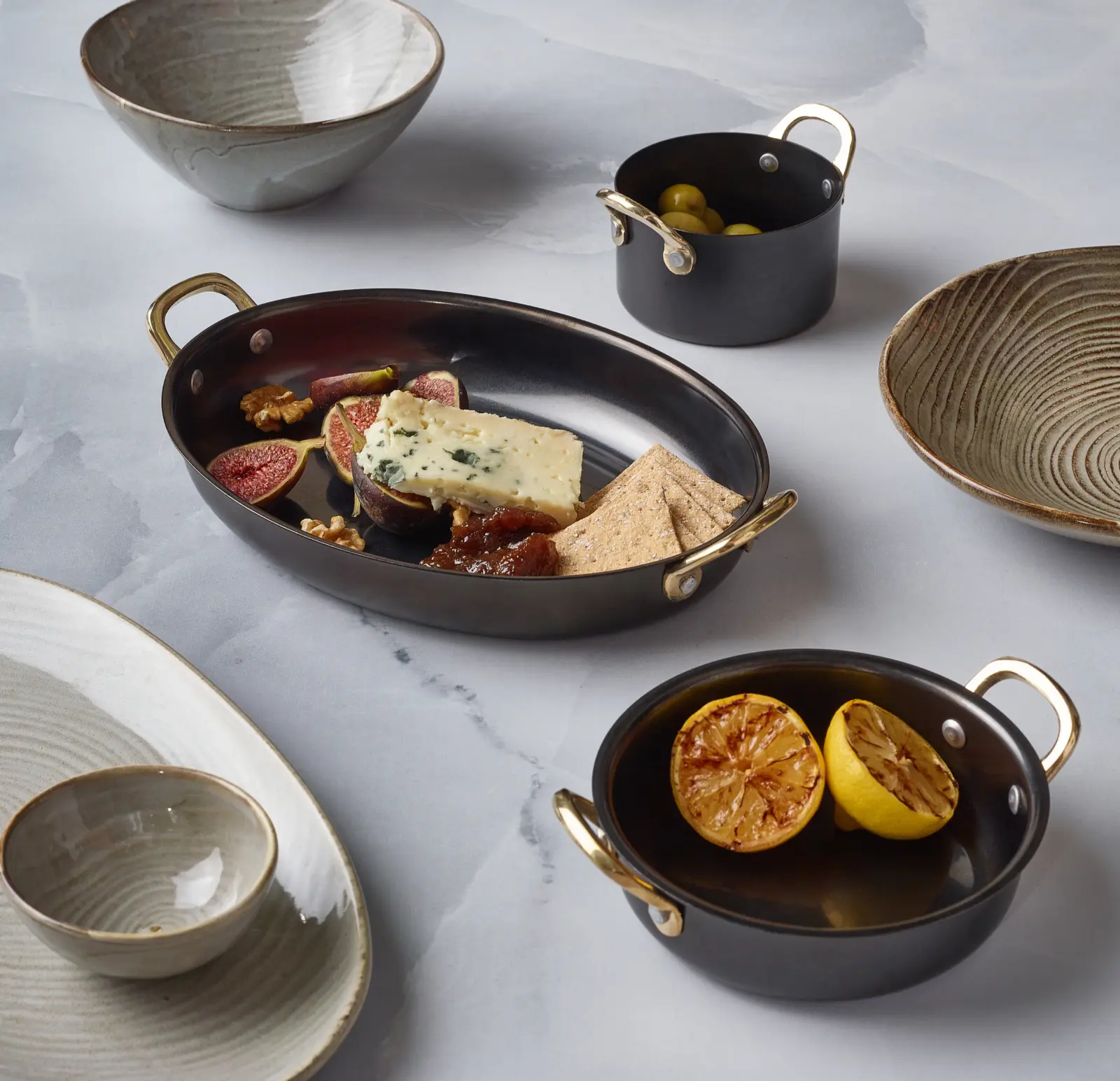 GenWare Black Vintage Steel Oval Dish 24.5 x 17.5cm - Image 4