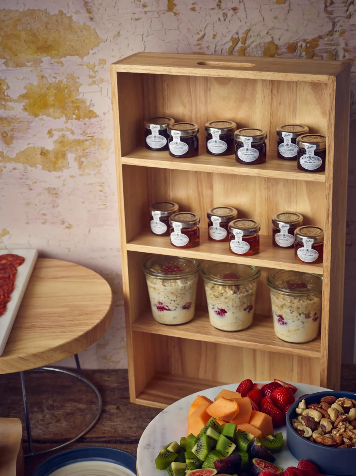 GenWare FSC 100% Hevea Wood 4 Compartment Cutlery Tray - Image 4