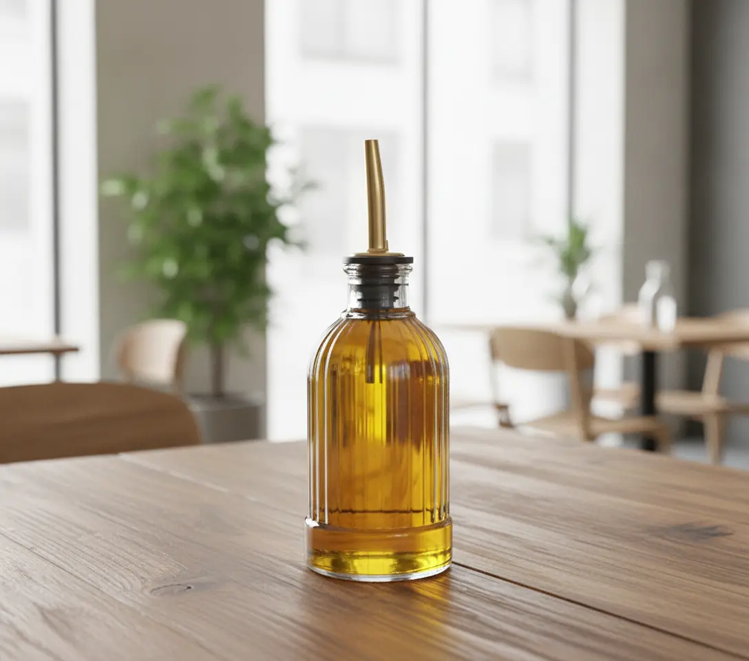 GenWare Glass Striped Bitters/Oil Bottle 22cl/7.75oz - Image 2