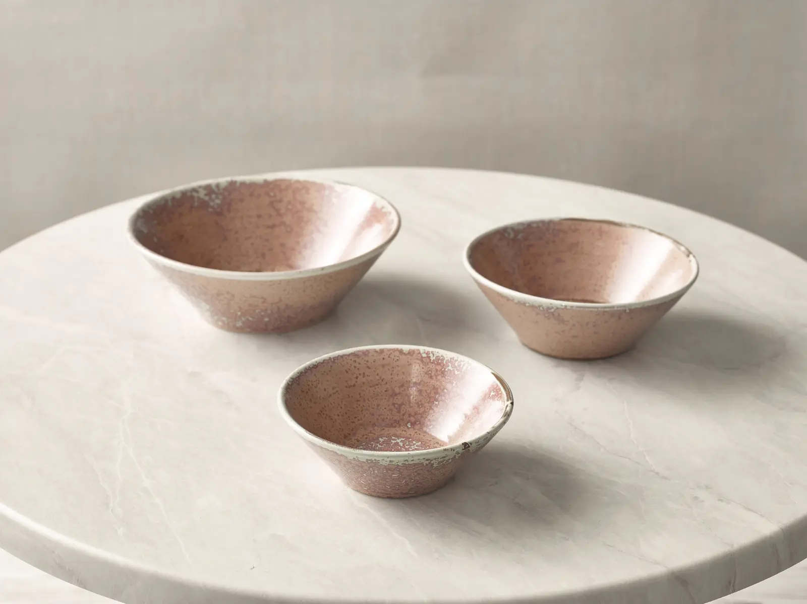 Terra Porcelain Rose Conical Bowl 16cm - Image 4