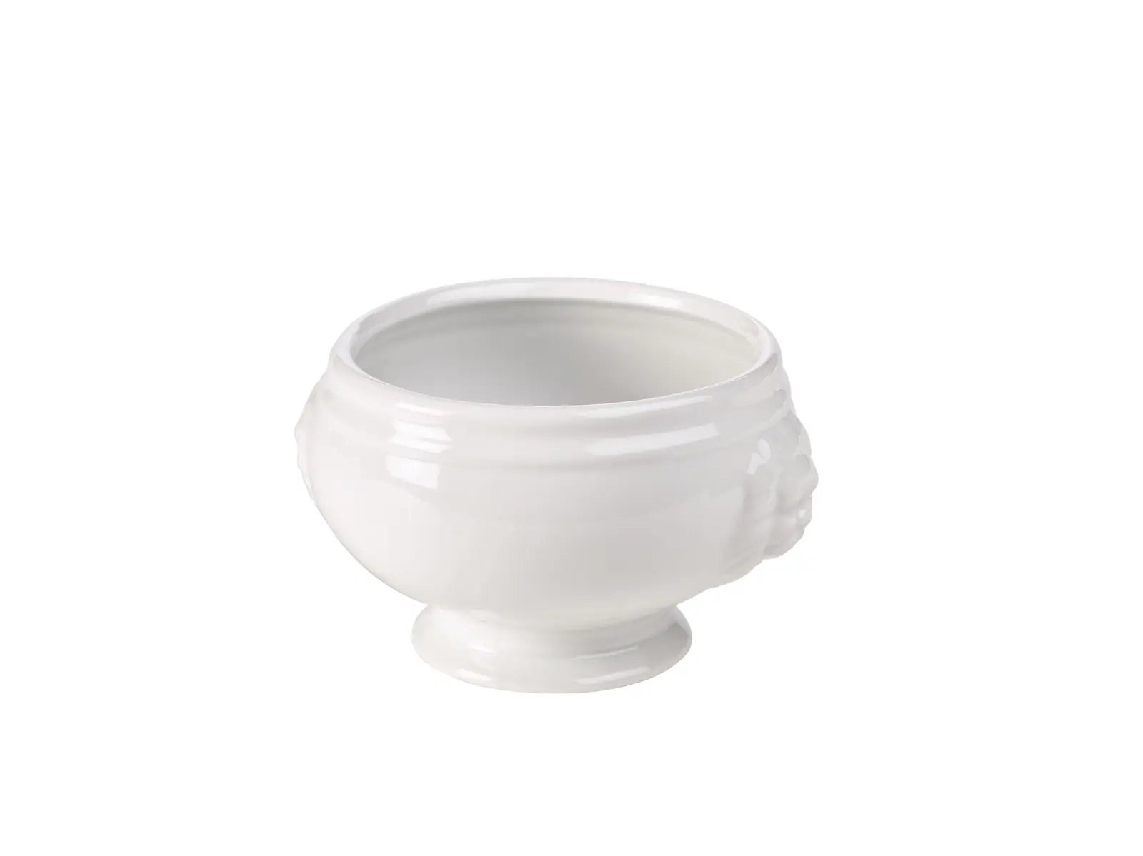 Genware Porcelain Lion Head Soup Bowl 40cl/ 14oz