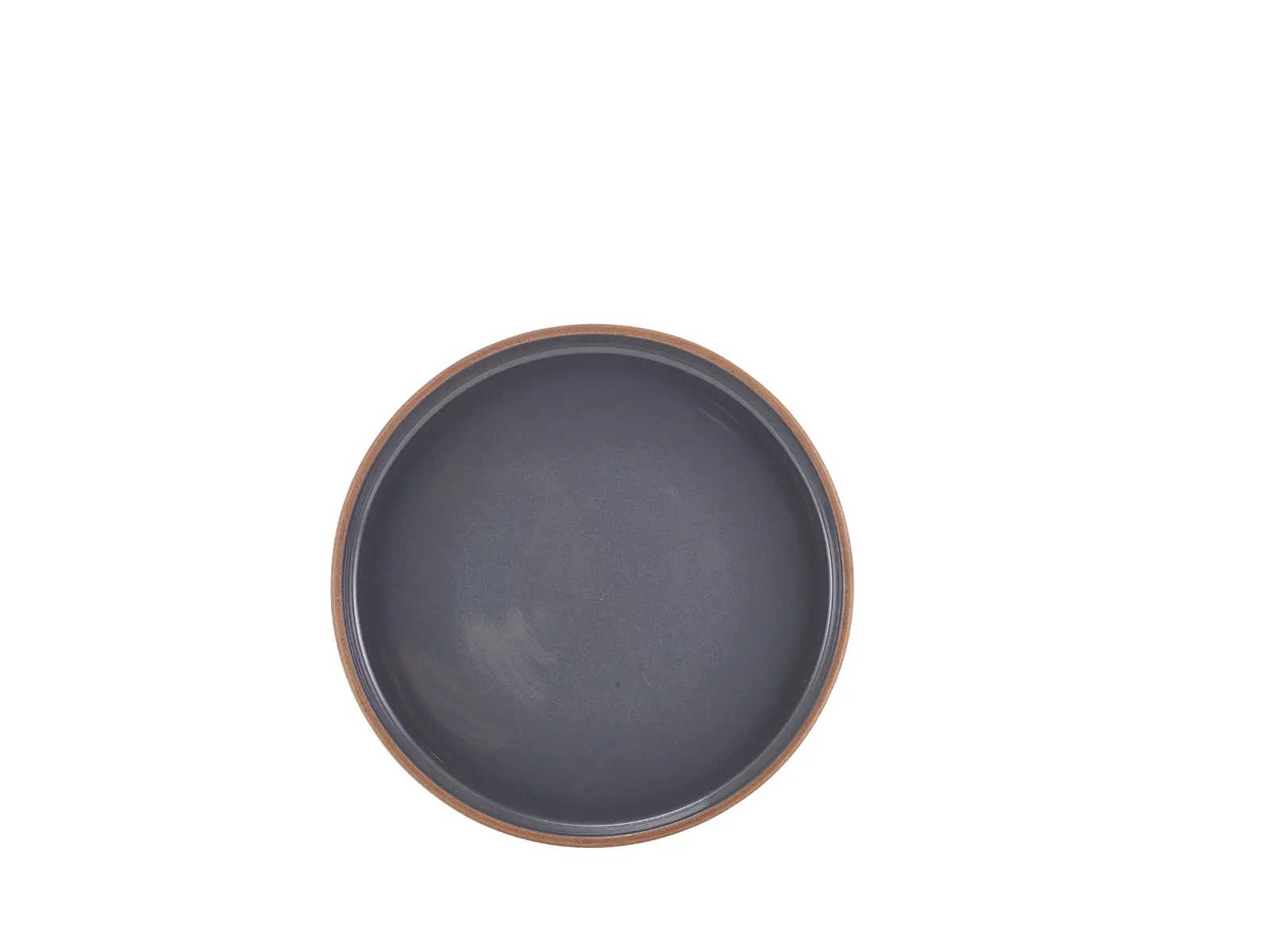 GenWare Kava Dark Grey Stoneware Presentation Plate 20cm