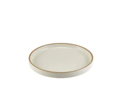 GenWare Kava White Stoneware Presentation Plate 20cm