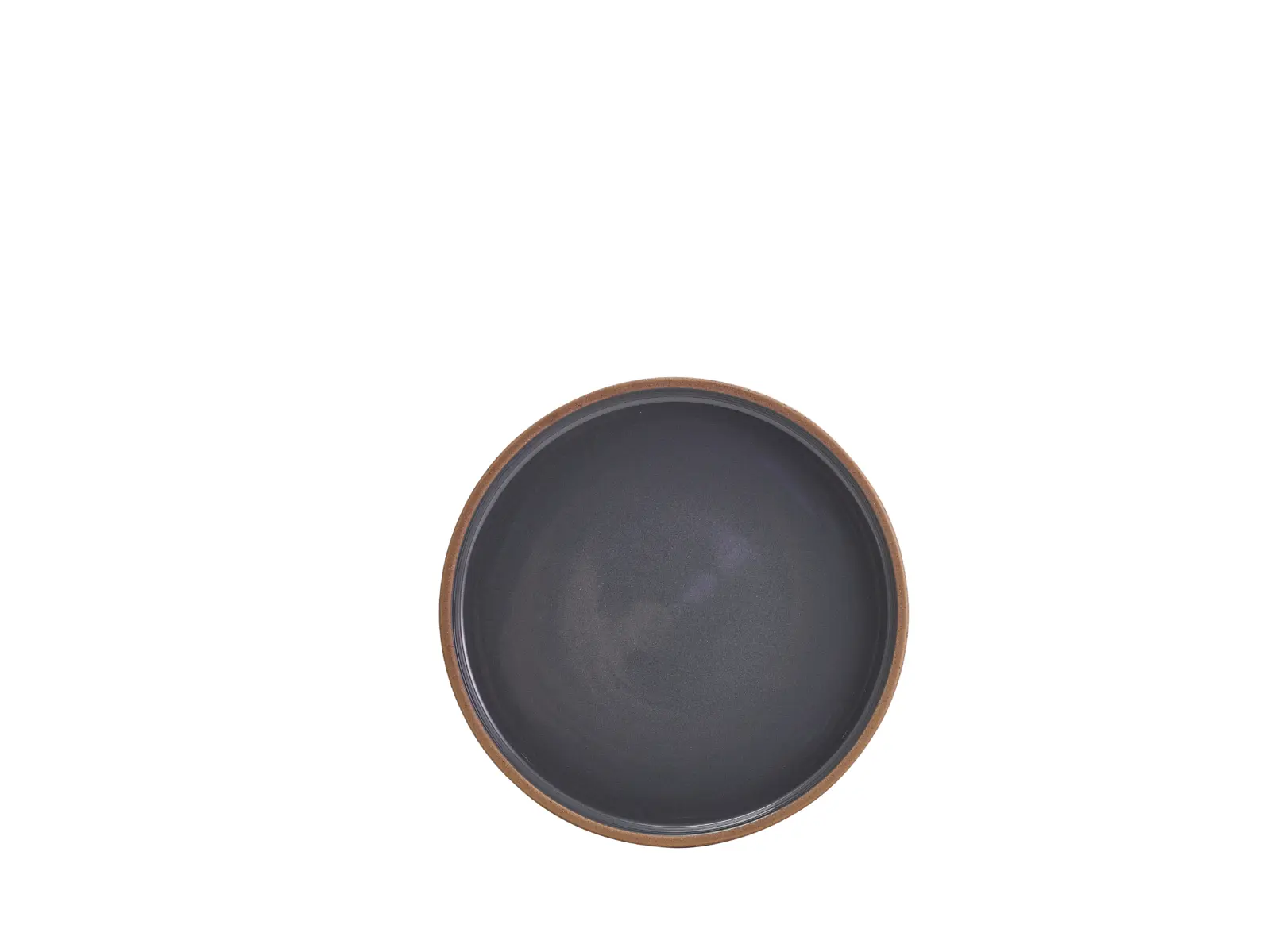 GenWare Kava Dark Grey Stoneware Raw Wall Presentation Plate 18cm