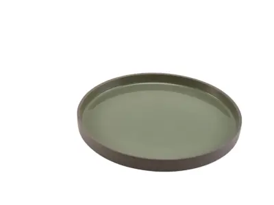 Kava Porcelain Green Presentation Plate 25cm