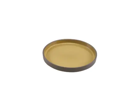Kava Porcelain Yellow Presentation Plate 18cm