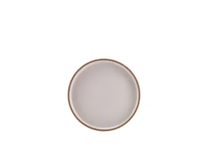 GenWare Kava White Stoneware Raw Wall Presentation Plate 18cm