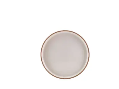 GenWare Kava White Stoneware Raw Wall Presentation Plate 20cm
