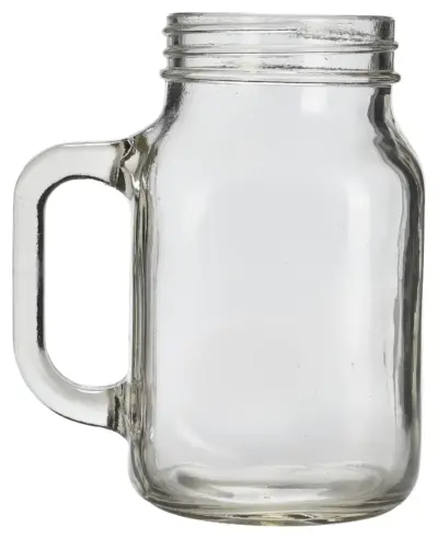 Genware Glass Mason Jar 50cl/ 17.5oz