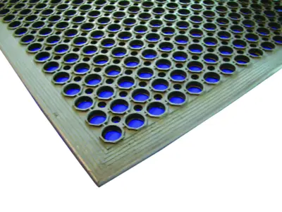 Black Rubber Kitchen Mat 90 x 150 x 1.2cm