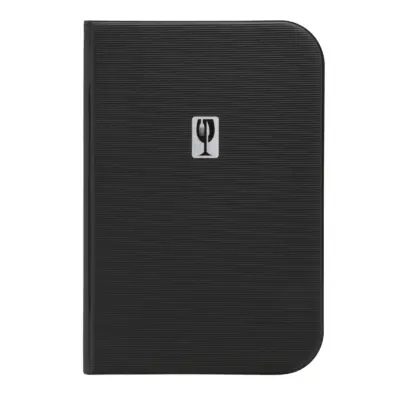 Essential A4 Menu Holder Black 12 Pages
