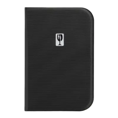 Essential A5 Menu Holder Black 12 Pages