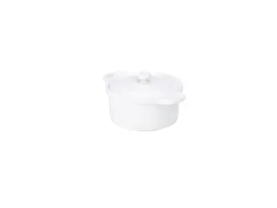 Genware Porcelain Covered Mini Casserole Dish 10.5cm/ 4"