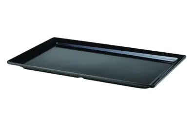GenWare Melamine Black Platter GN 1/1