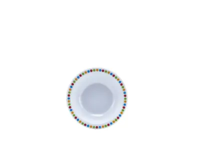 GenWare Melamine Coloured Circles Oatmeal Bowl 15.2cm/ 6"