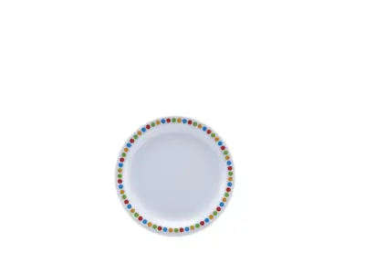 GenWare Melamine Coloured Circles Plate 16cm/ 6.25"