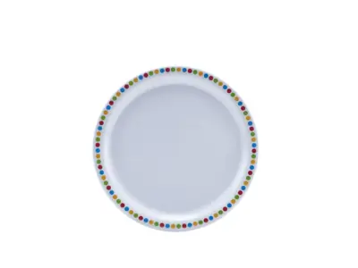 GenWare Melamine Coloured Circles Plate 22.5cm/ 9"