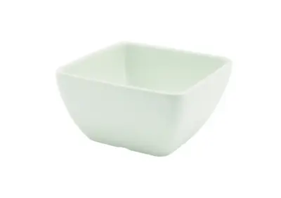GenWare Melamine White Curved Square Bowl 10.5cm