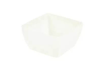 GenWare Melamine White Curved Square Bowl 15cm