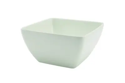 GenWare Melamine White Curved Square Bowl 19cm