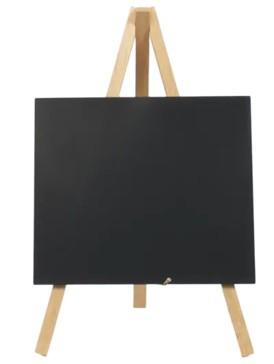 Mini Chalkboard Easel 24 X 11.5cm Wood Pk3