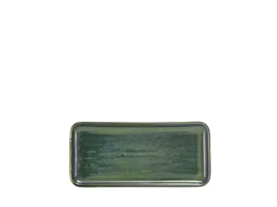 Terra Porcelain Aqua Green Narrow Rectangular Platter 27 x 12.5cm