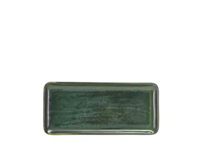 Terra Porcelain Aqua Green Narrow Rectangular Platter 31 x 14cm